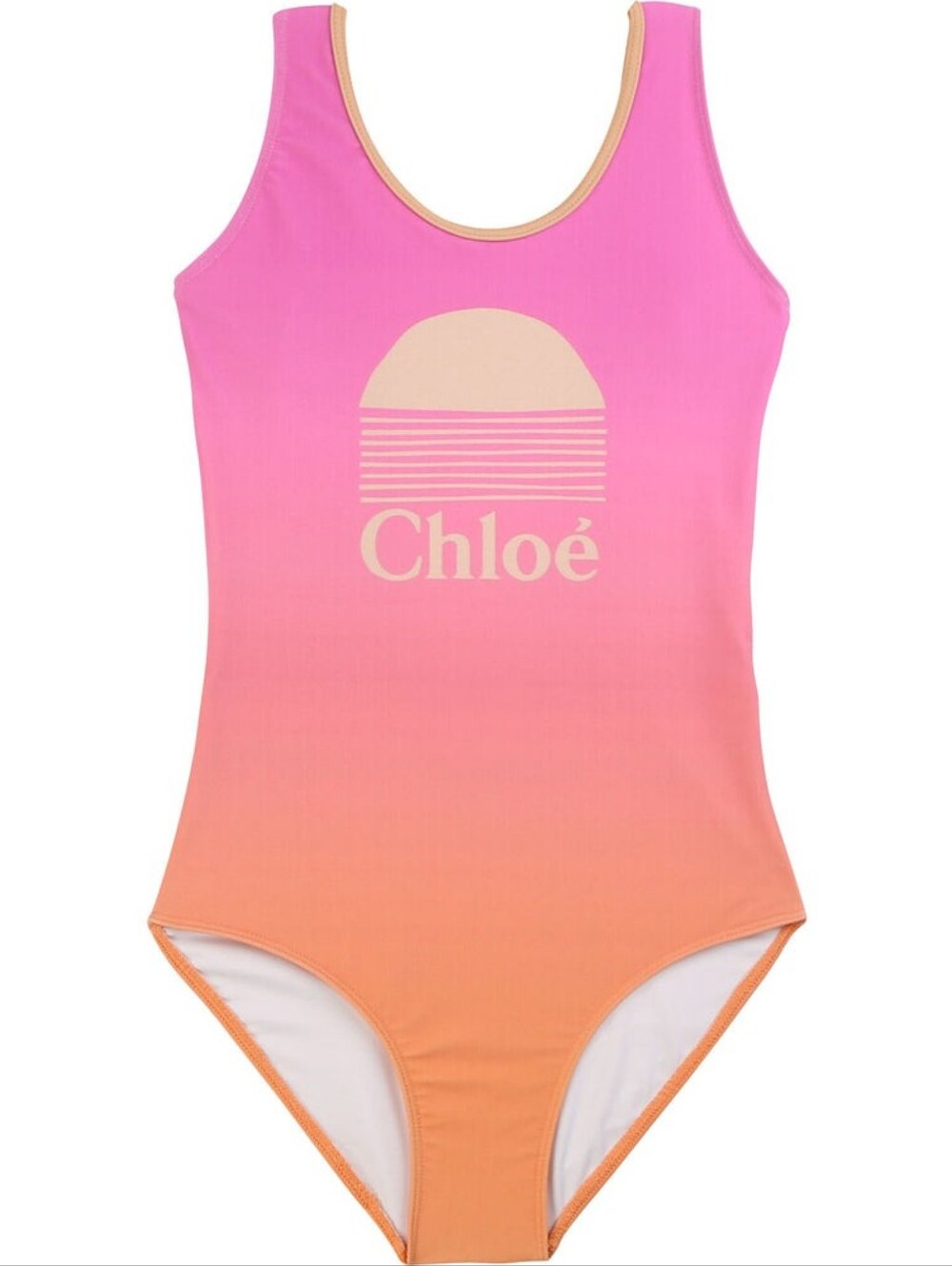 Chloé Girls Sunset Fade Ombré One-Piece Swimsuit
